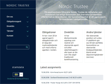 Tablet Screenshot of nordictrustee.com